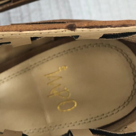 Impo Tanier Tan Caged Open Toe High Heel Zip Back - Picture 3 of 13